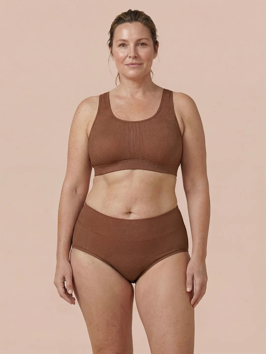 Classic Brief | 100% anti-perdite, giorno e notte | Caramello | mutande mestruali