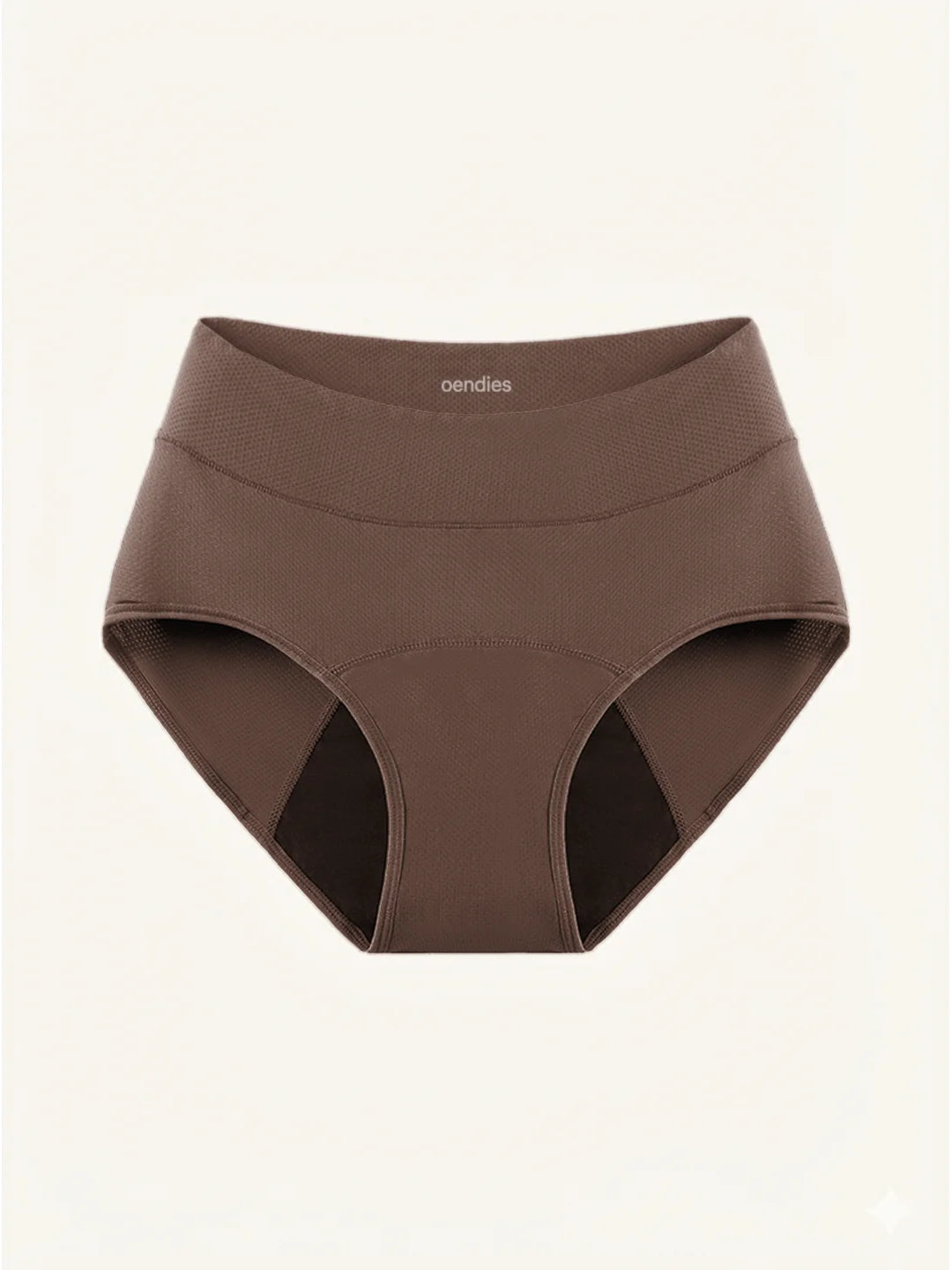 Huggster Brief | 100% anti-perdite, giorno e notte | Marrone | mutande mestruali