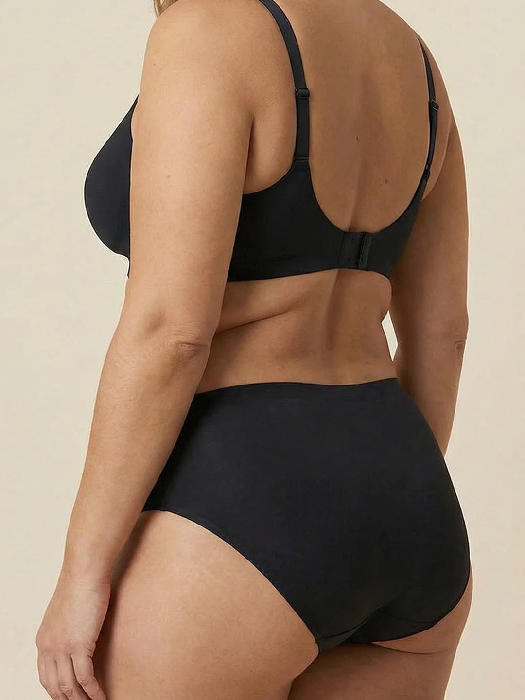 High Waist Brief | Perdita di urina pesante | Ultra morbido e senza cuciture | 100% anti-perdita e Cotone Organico | Nero | mutande per incontinenza