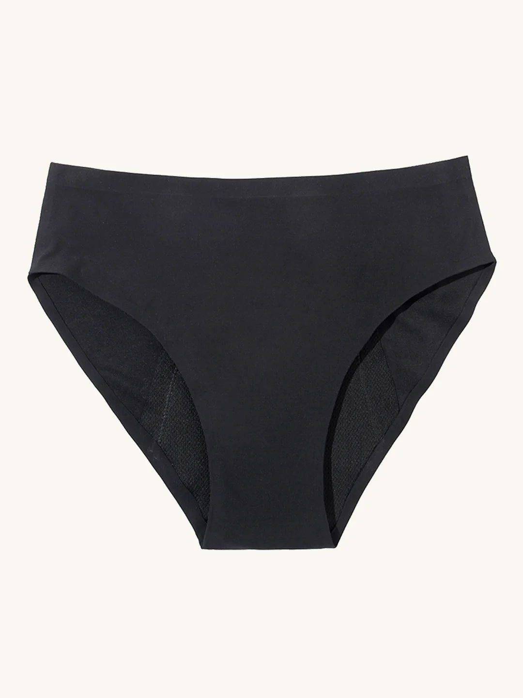 High Waist Brief | Perdita di urina pesante | Ultra morbido e senza cuciture | 100% anti-perdita e Cotone Organico | Nero | mutande per incontinenza