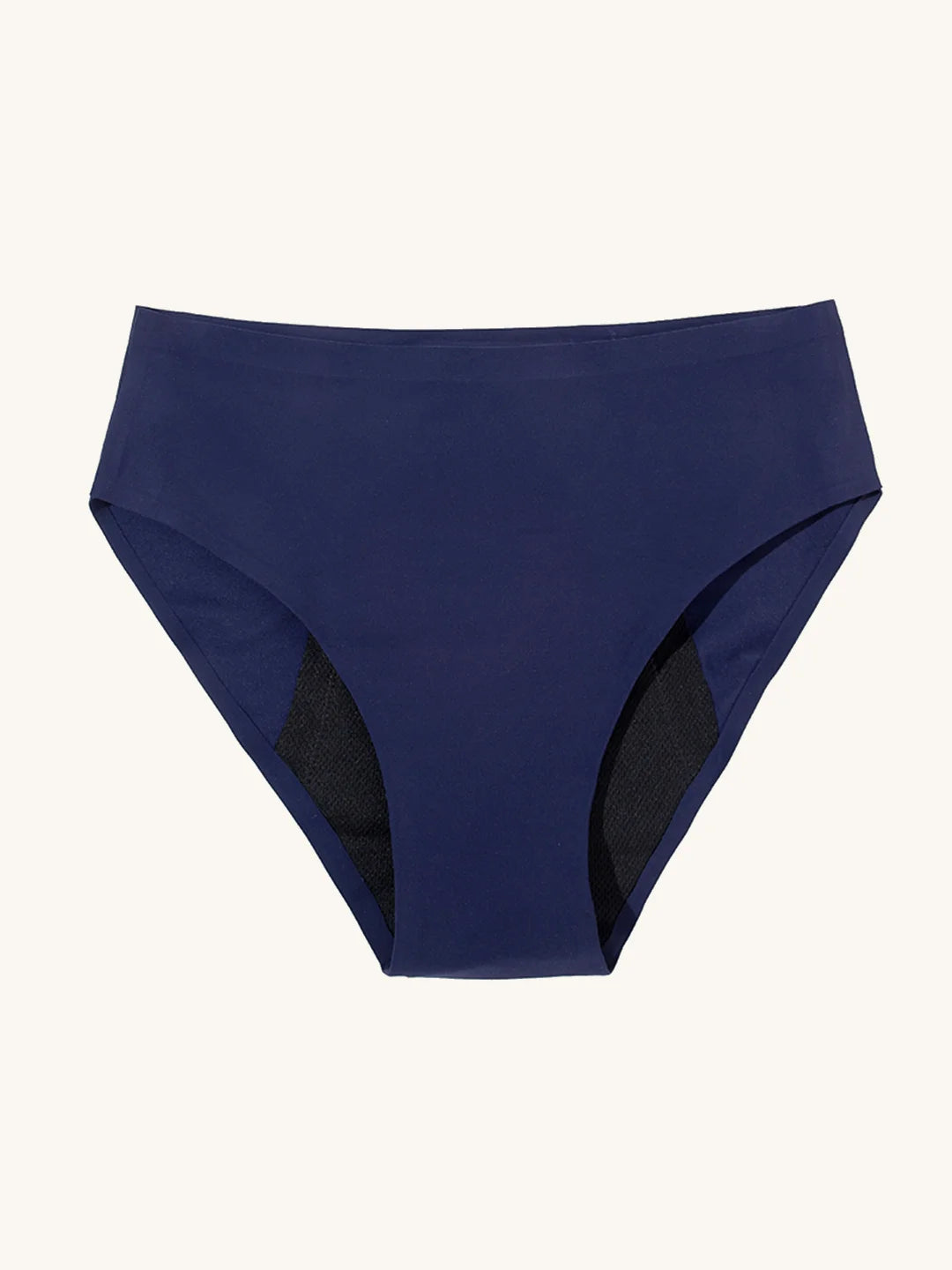 High Waist Brief | Perdite urinarie abbondanti | Ultra morbido e senza cuciture | 100% anti-perdite & Cotone Biologico | Blu