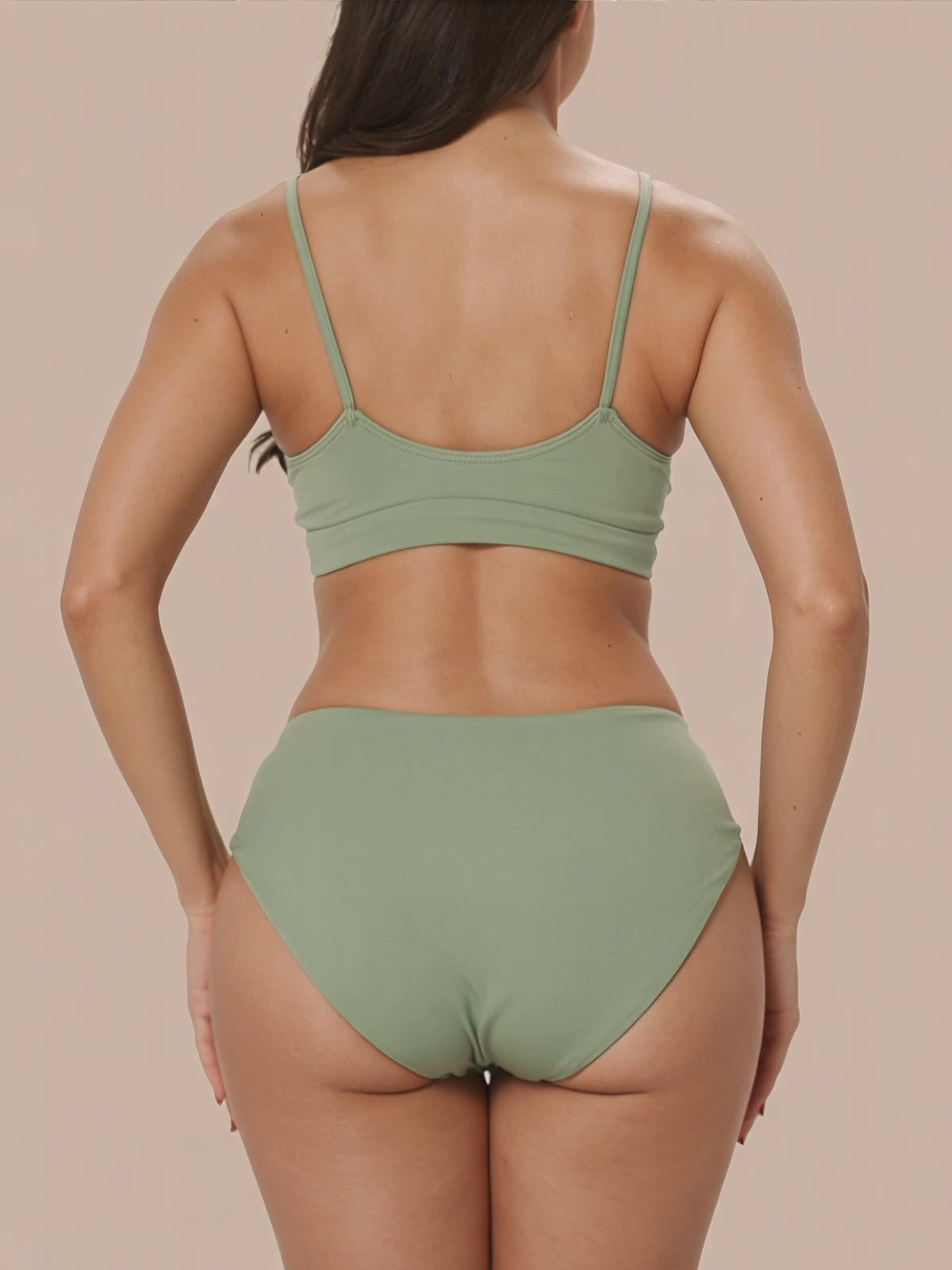 High Waist Brief | 100% anti-perdite, giorno e notte | Verde | mutande mestruali