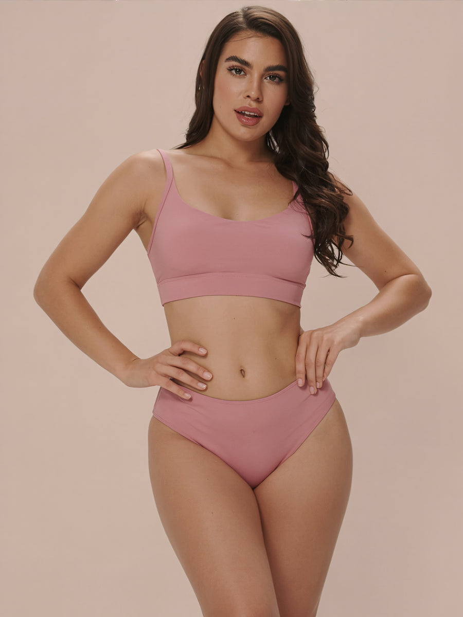 High Waist Brief | 100% anti-perdite, giorno e notte | Rosa | mutande mestruali