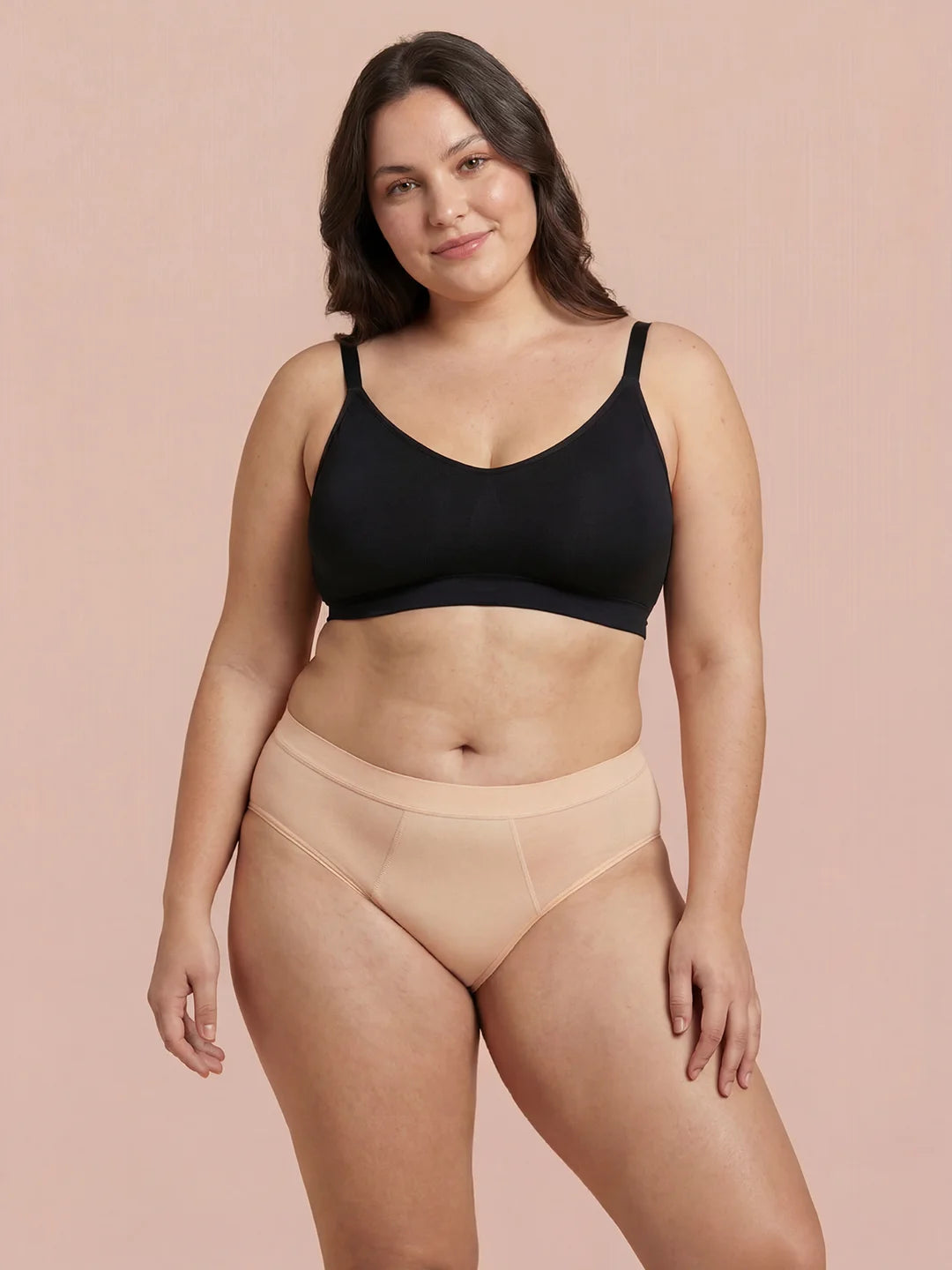 Invisible Hugger | 100% anti-perdite, giorno e notte | Apricot | mutande mestruali