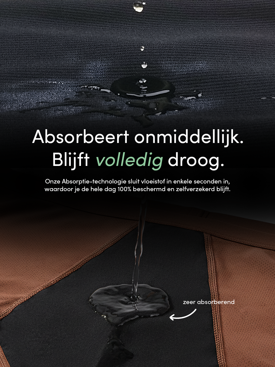 Huggster Brief | Bundel van 10 | Hevig Urineverlies | 100% lekvrij, dag & nacht | Donker Bruin