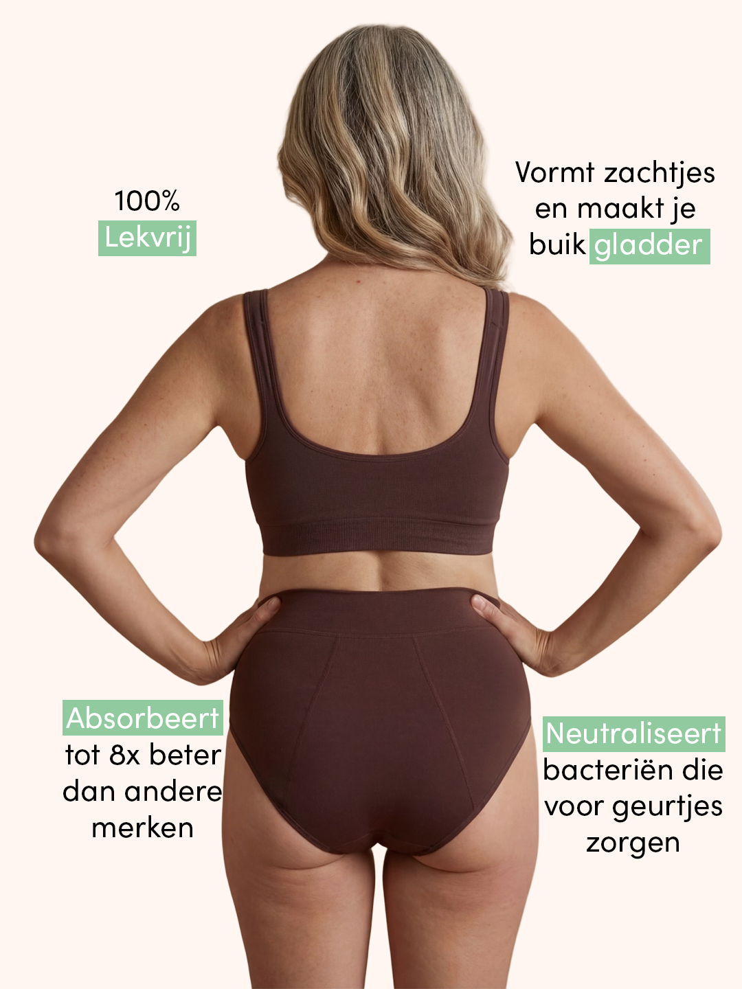 Huggster Brief | Confezione da 10 | Perdite Urinarie Abbondanti | 100% anti-perdite, giorno e notte | Marrone