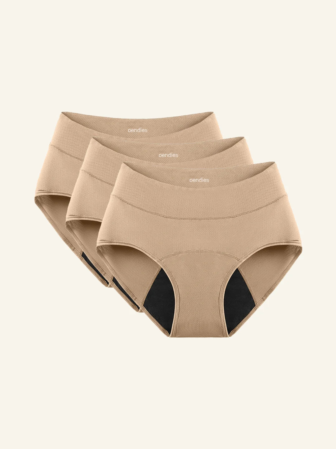 Huggster Brief | Confezione da 3 | Perdite Urinarie Abbondanti | 100% anti-perdite, giorno e notte | Albicocca
