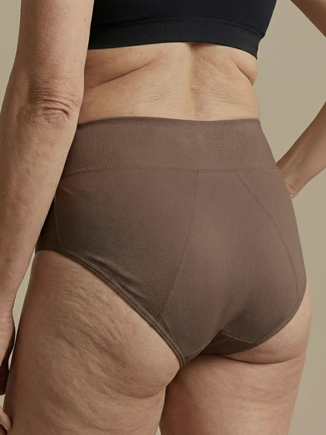 Huggster Brief | 100% anti-perdite, giorno e notte | Nero | mutande mestruali