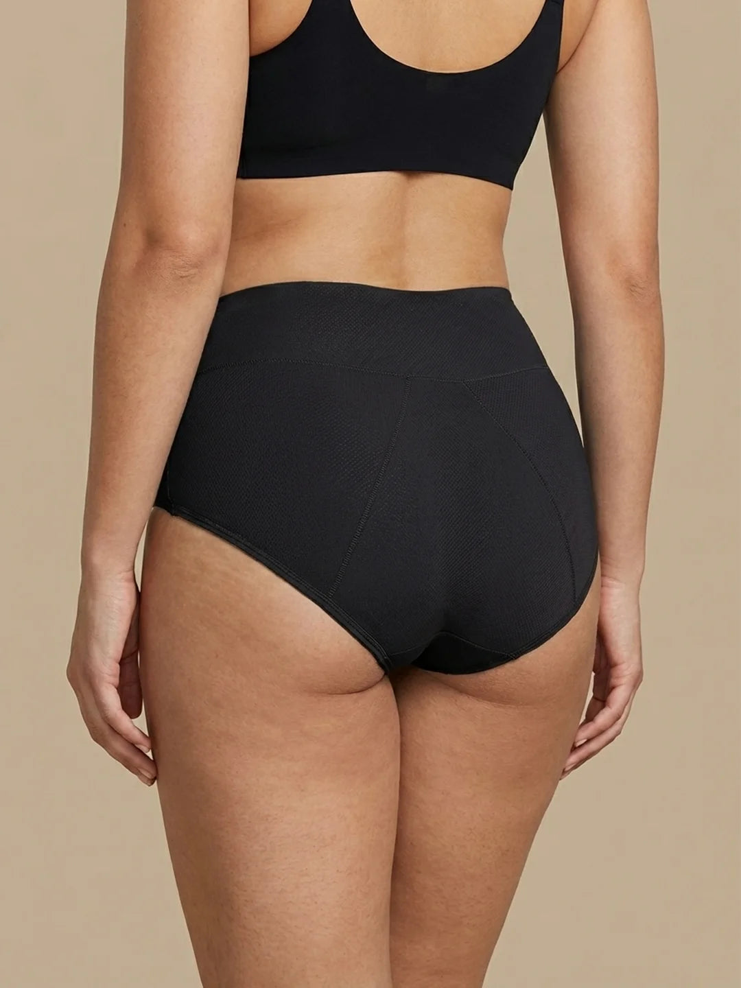 Huggster Brief | 100% anti-perdite, giorno e notte | Nero | mutande mestruali