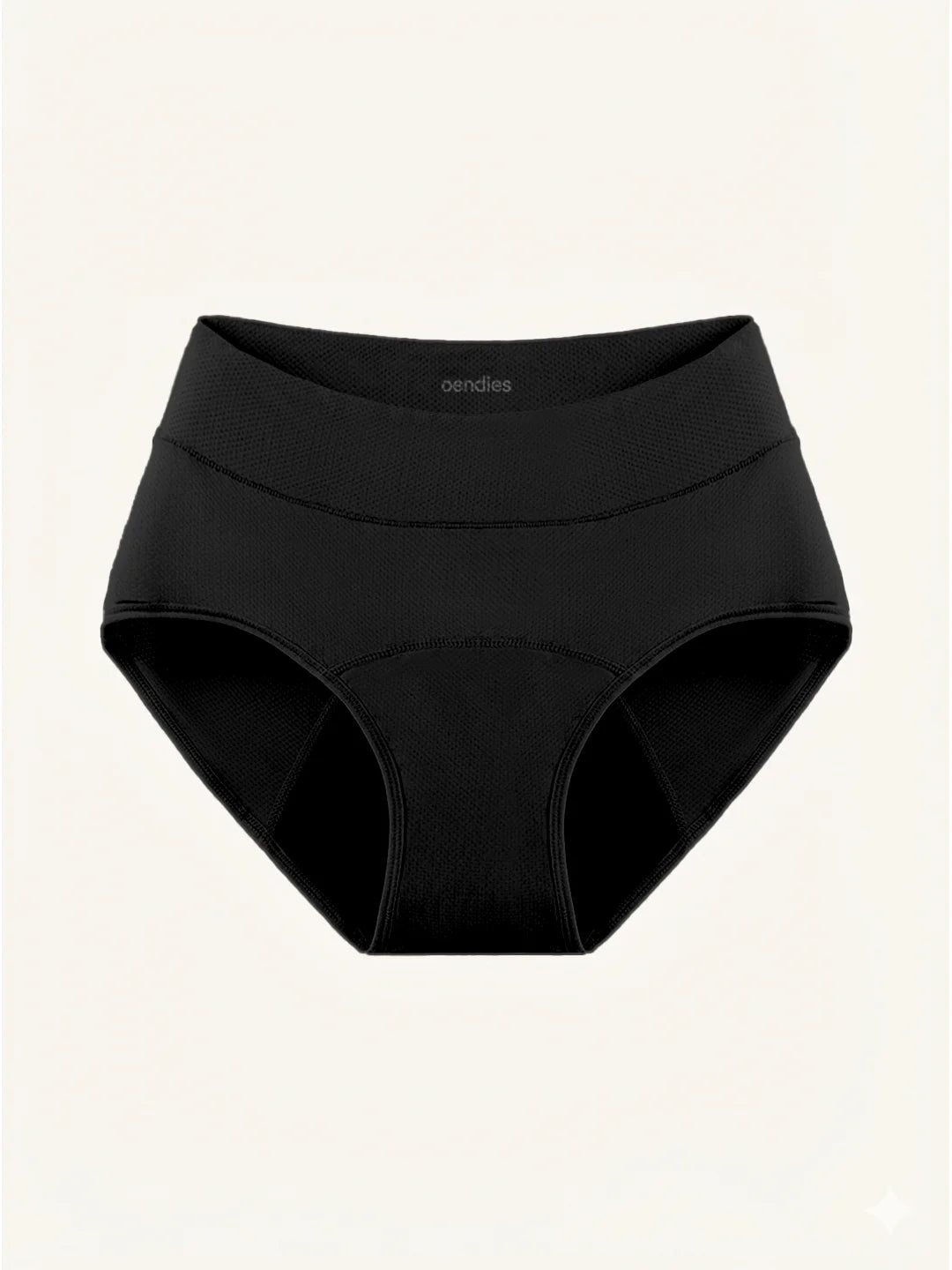 Huggster Brief | 100% anti-perdite, giorno e notte | Nero | mutande mestruali