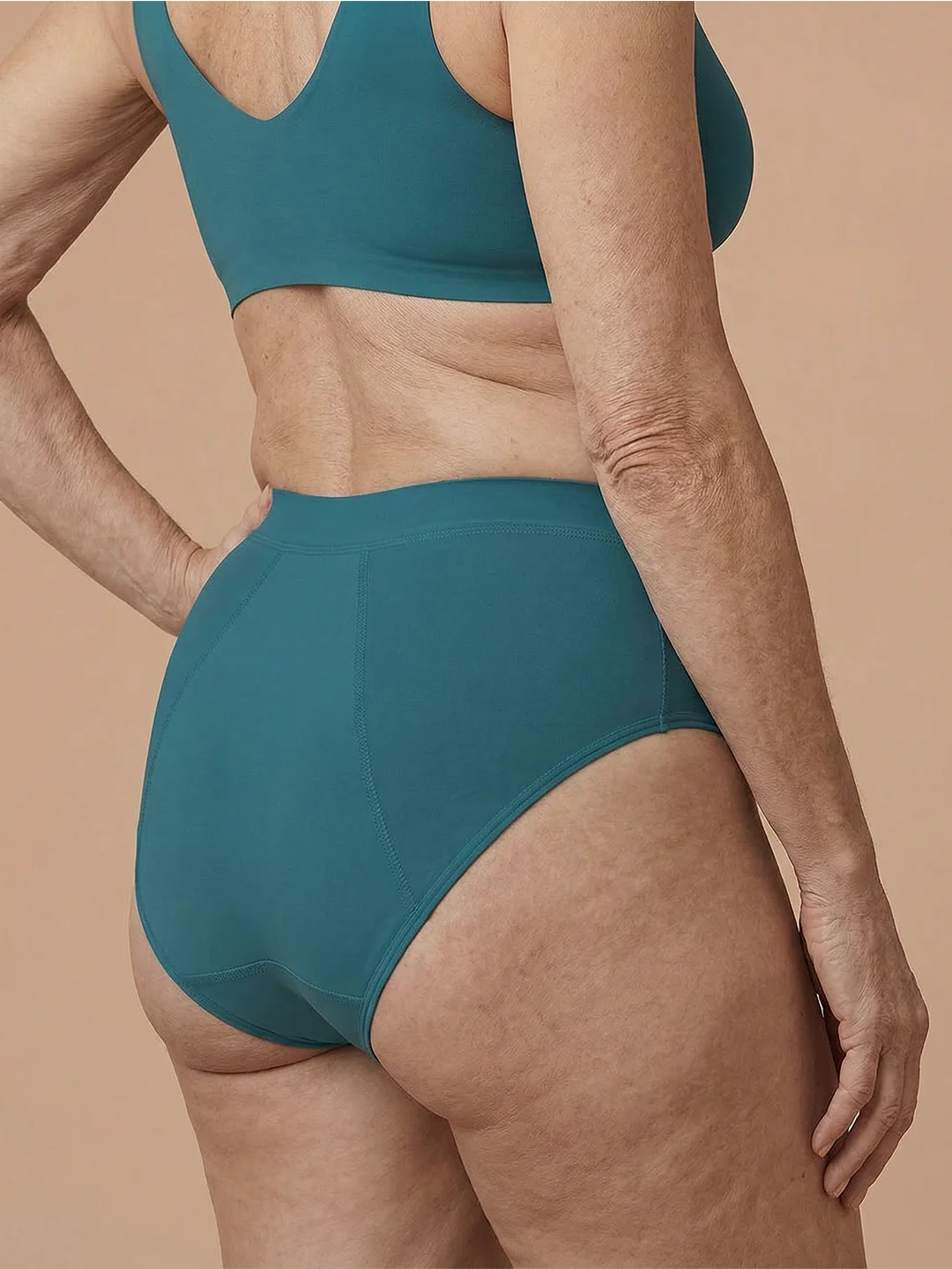 Brief senza cuciture | perdite urinarie leggere | Ultra morbido e senza cuciture | 100% anti-perdite e Cotone Biologico | Verde | mutande per incontinenza
