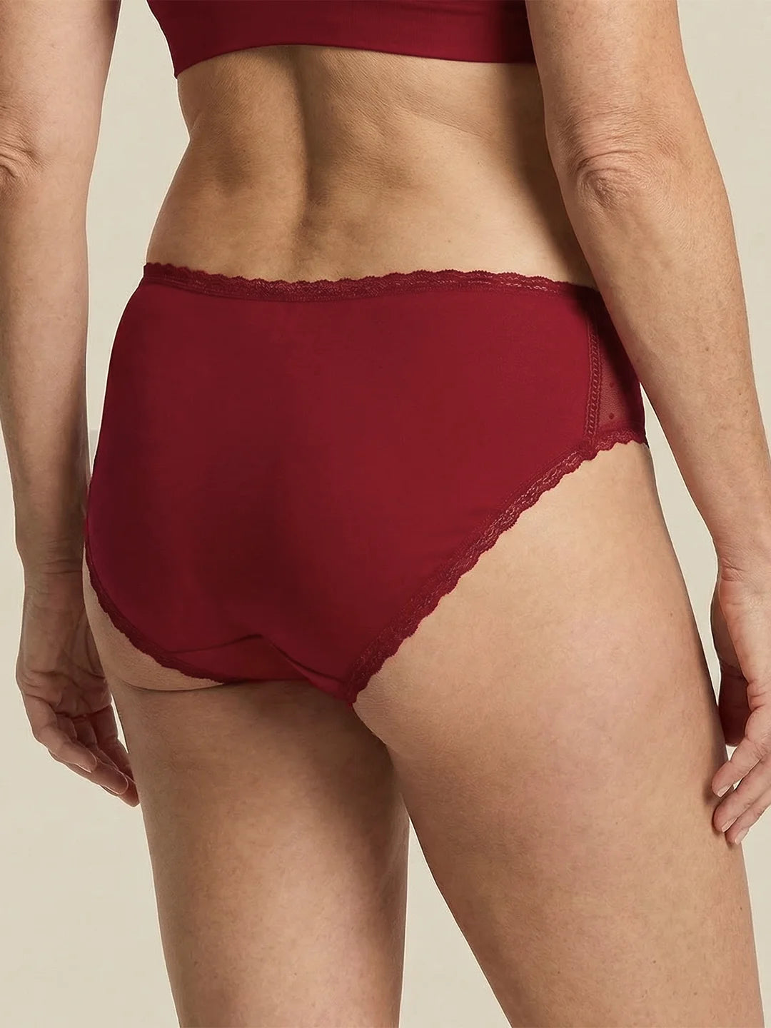 Everyday Brief | Perdite di Urina Pesanti | 100% anti-perdite, giorno e notte | Rosso