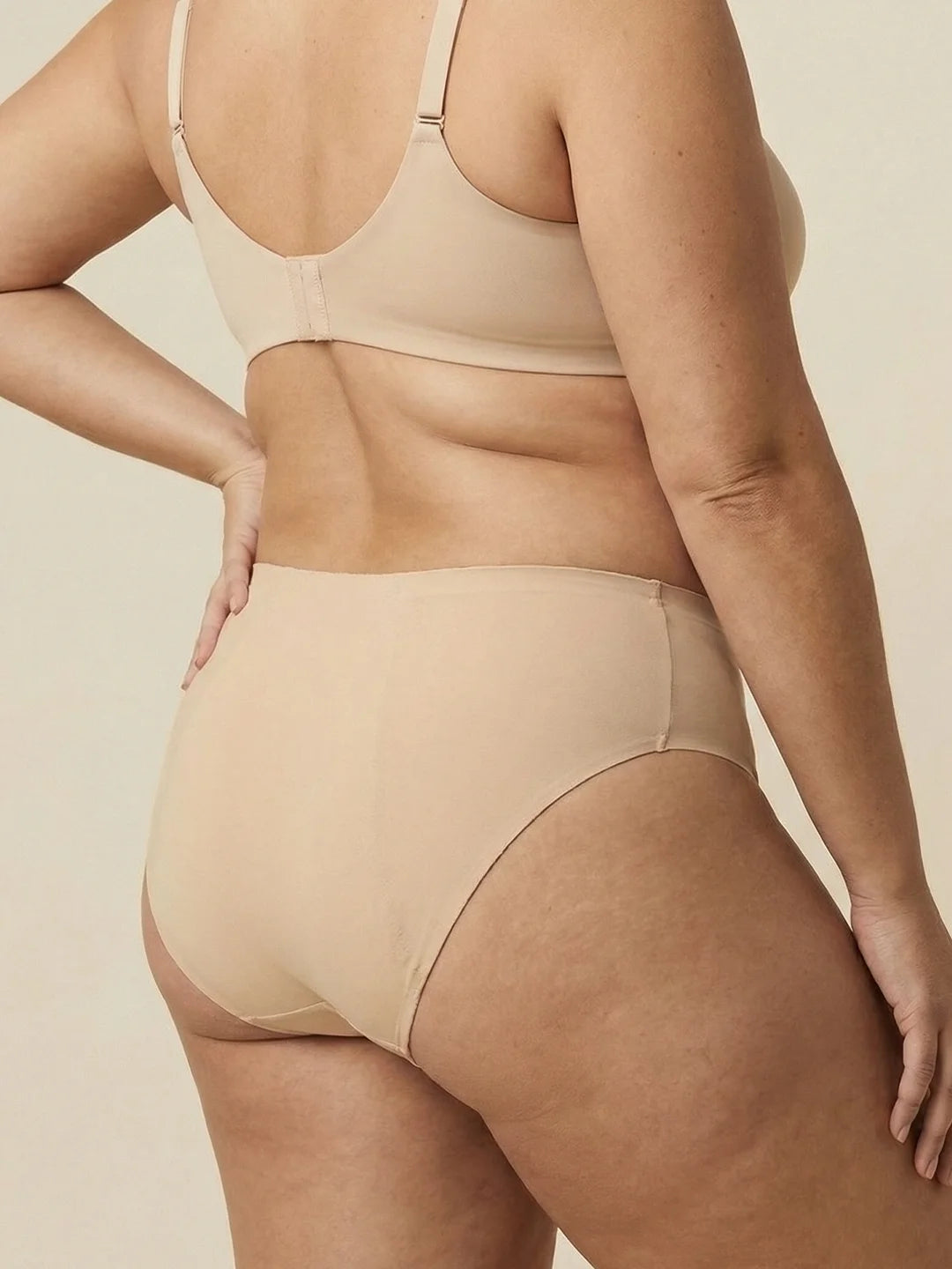 High Waist Brief | Perdita di urina pesante | Ultra morbido e senza cuciture | 100% anti-perdite & Cotone Organico | Albicocca | mutande mestruali