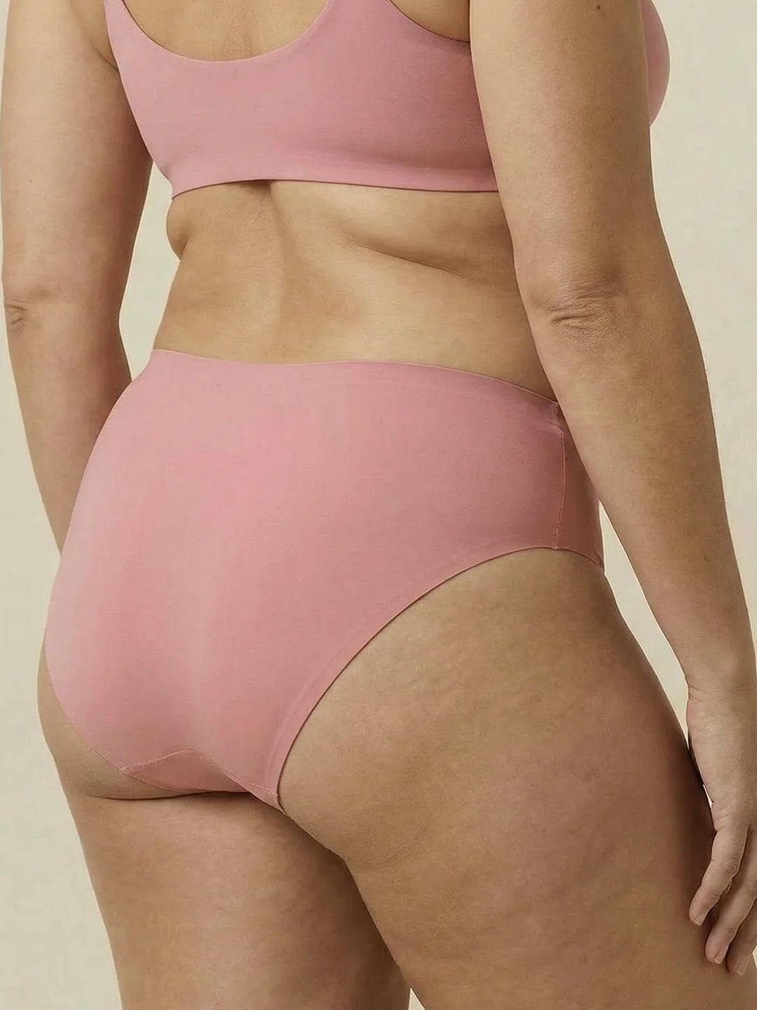 High Waist Brief | Incontinenza pesante | Ultra morbido e senza cuciture | 100% anti-perdite e Cotone Organico | Rosa | mutande per incontinenza Oendies
