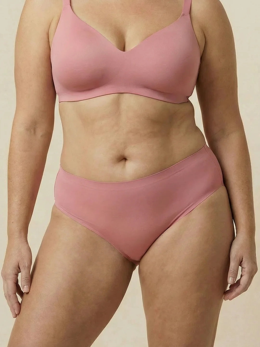 High Waist Brief | Incontinenza pesante | Ultra morbido e senza cuciture | 100% anti-perdite e Cotone Organico | Rosa | mutande per incontinenza Oendies