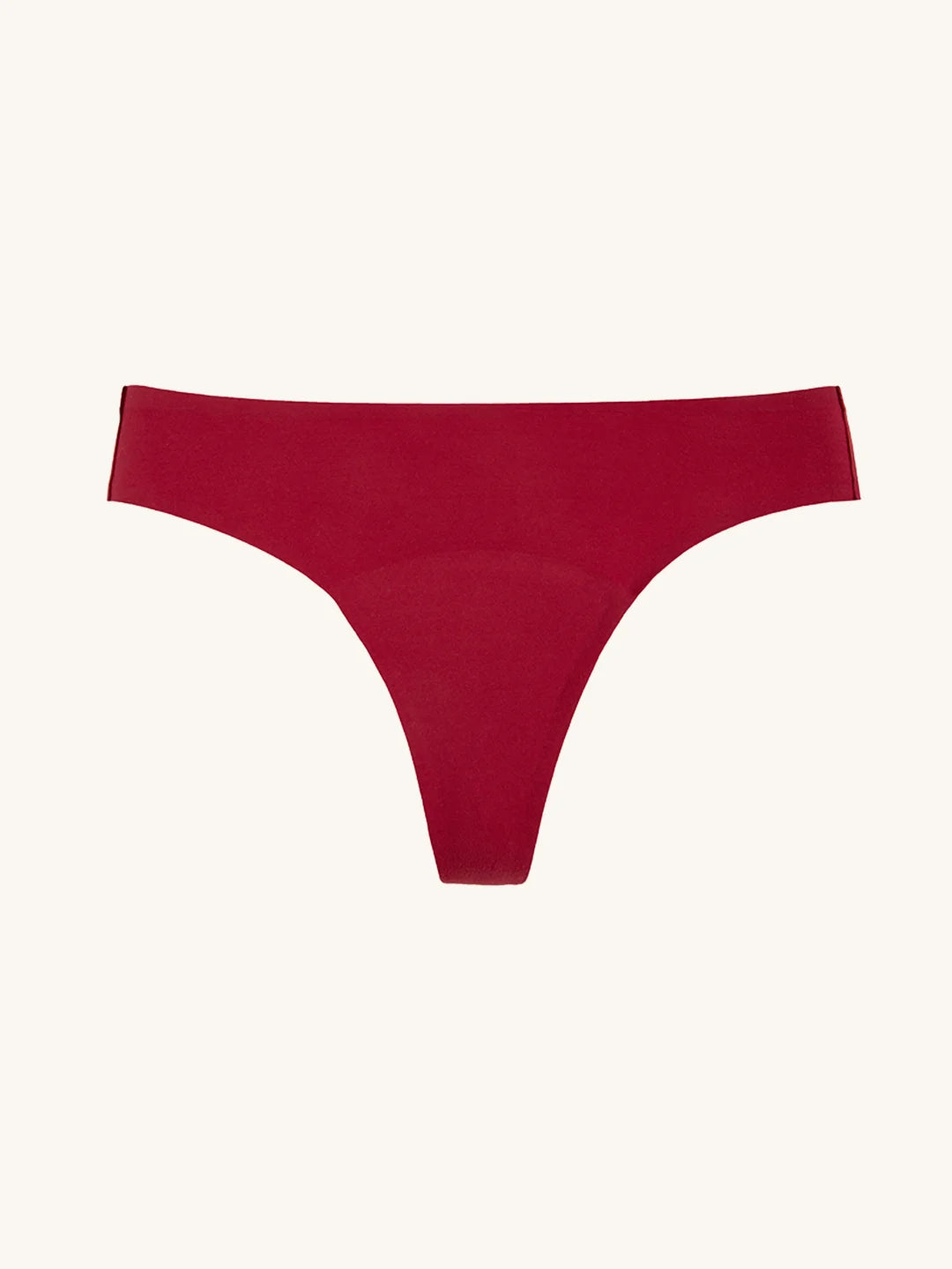 Braziliana senza cuciture | Lievi perdite urinarie | Ultra morbido e senza cuciture | 100% anti-perdita e Cotone Organico | Rosso