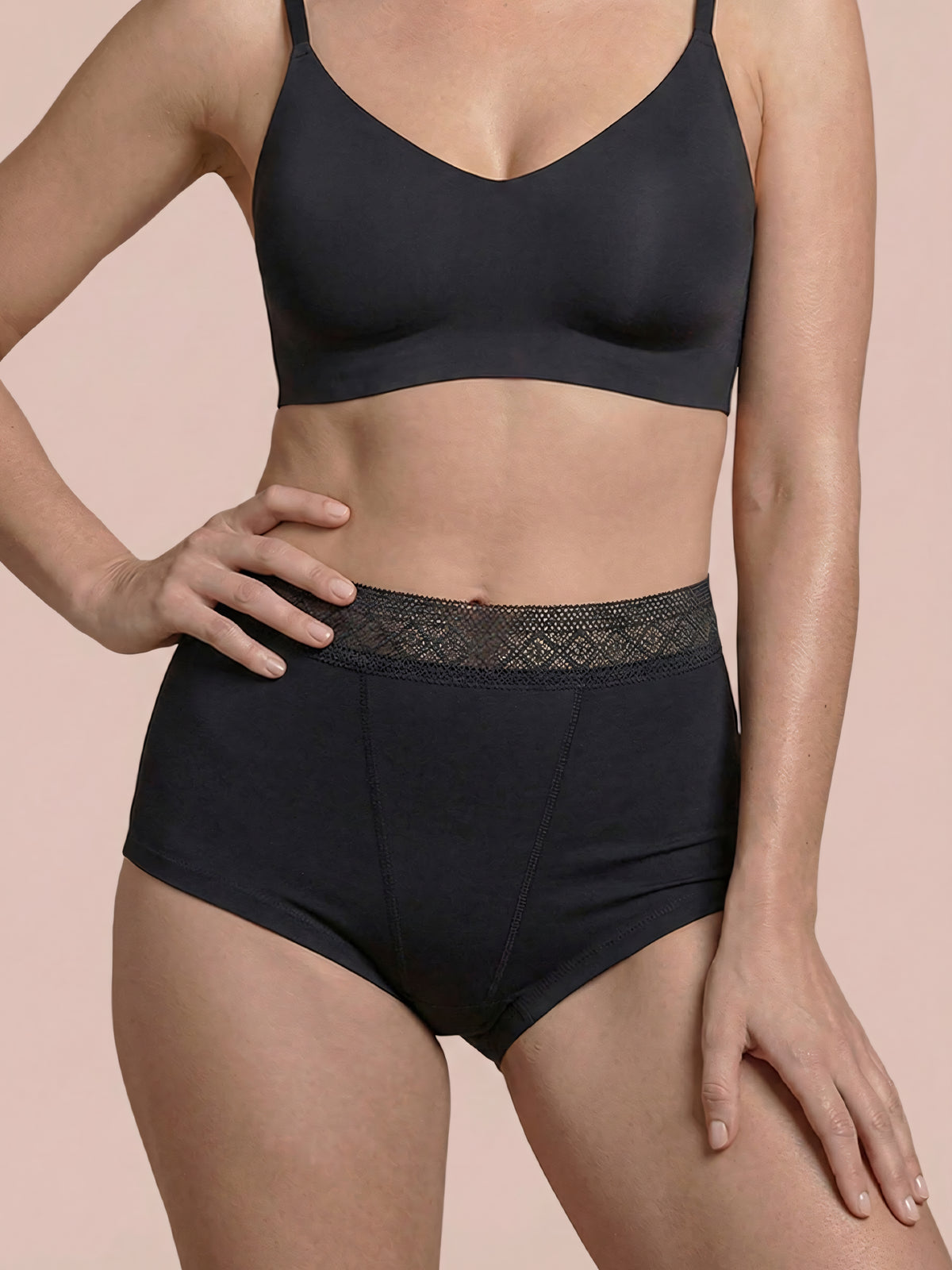 Boyfriend Brief 2.0 | 100% anti-perdite, giorno e notte | Nero | mutande mestruali