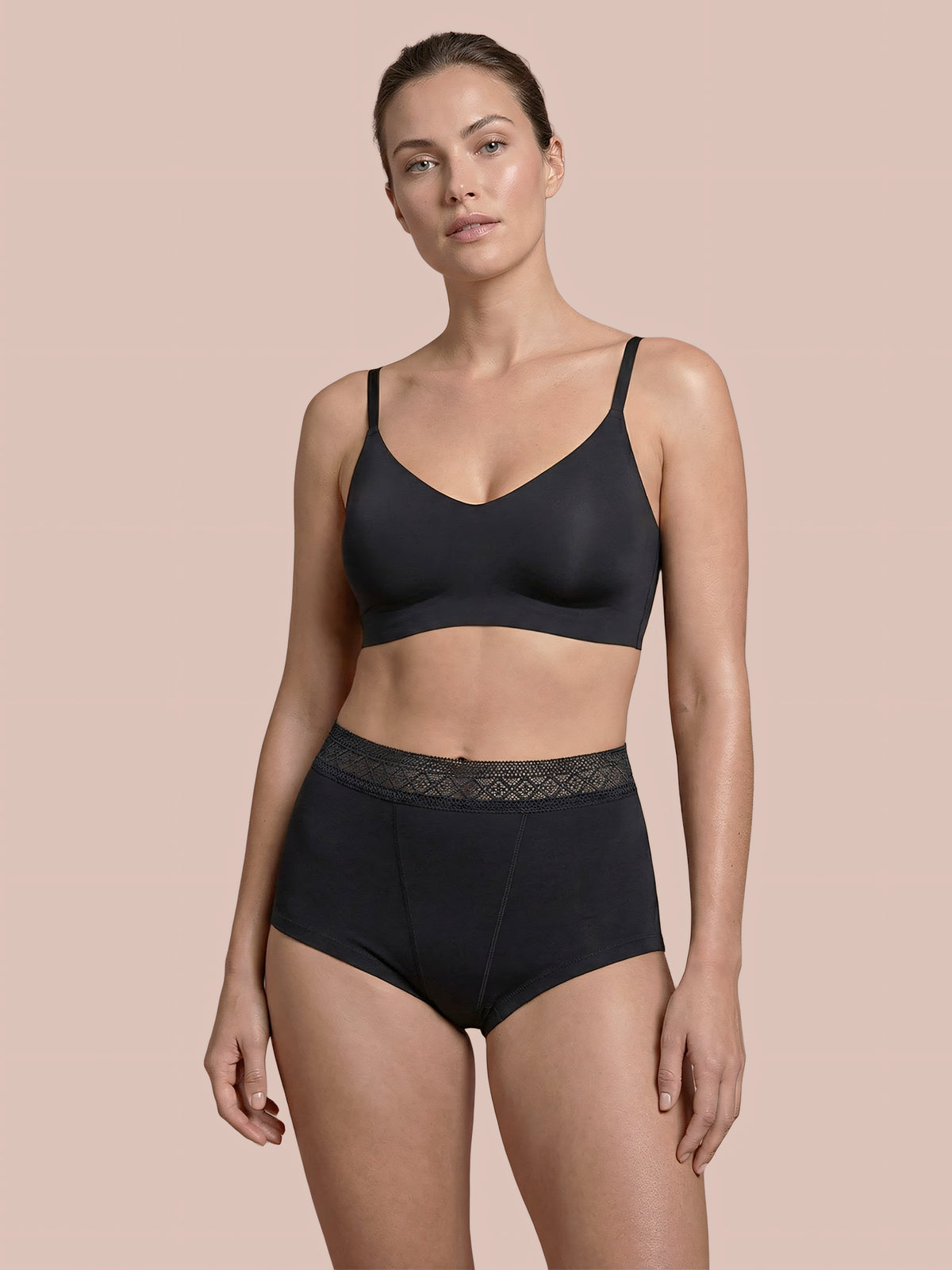 Boyfriend Brief 2.0 | 100% anti-perdite, giorno e notte | Nero | mutande mestruali