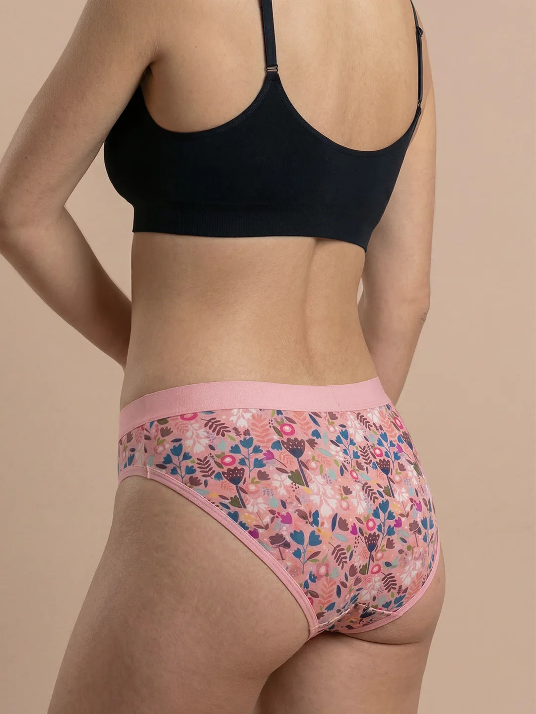 Menstruatie ondergoed tieners, flow girl power gedragen van achteren